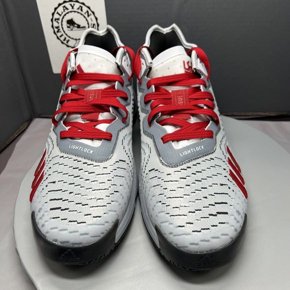 Adidas Don Issue 4 NC State Wolfpack Gray/Red Shoes (GZ9727) Men Size 12.5 NEW main image 4